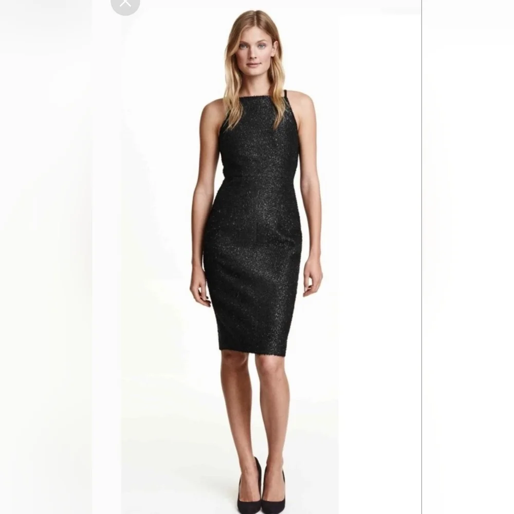 h&m midi black dress Ladies - Amber-Colored Draped Midi Dress - Size: XS